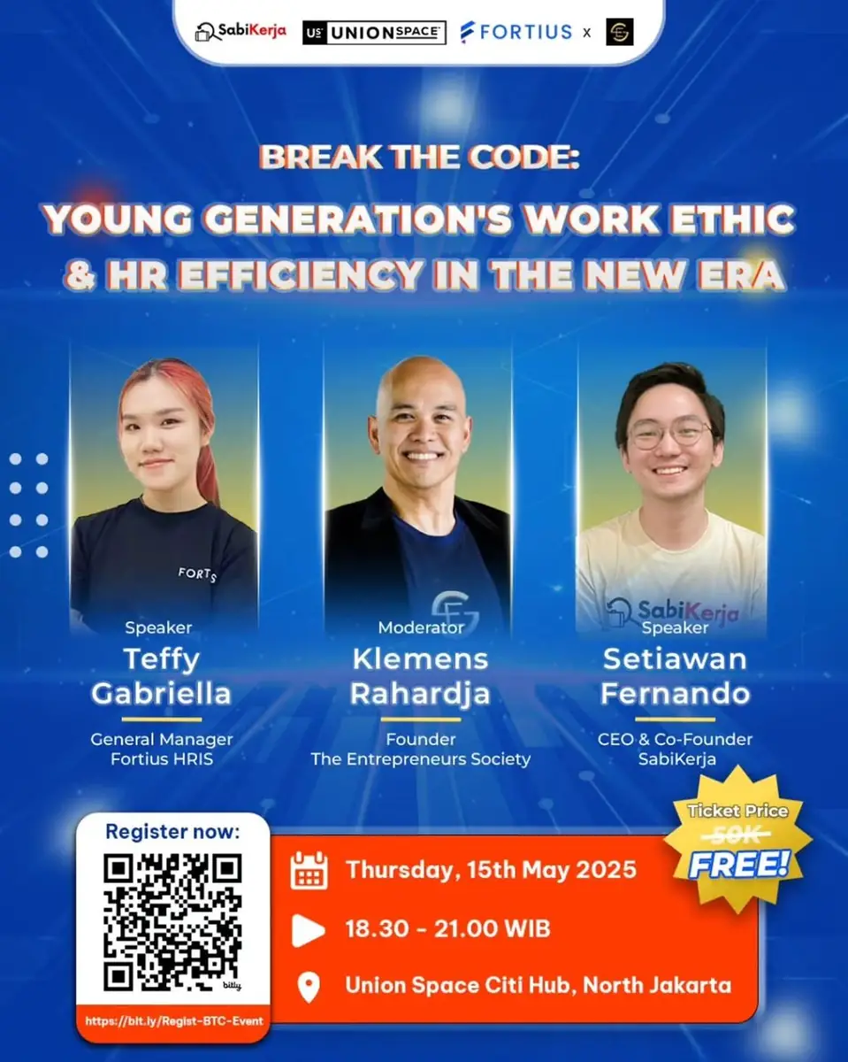Community & speaking event – Halo business owners dan HR professionals! Memasuki era Gen Z sebagai para pekerja,…